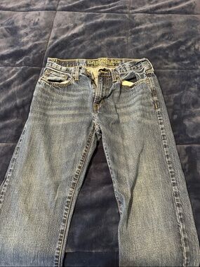 American Eagle Outfitters Straight Fit Faded Blue Jeans